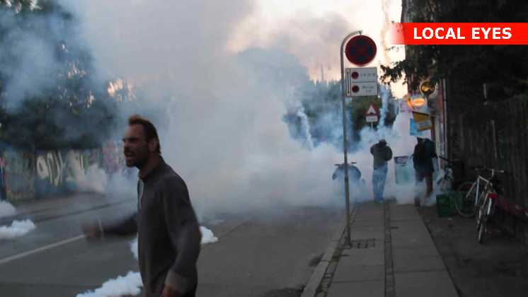 Tåregas over Christiania