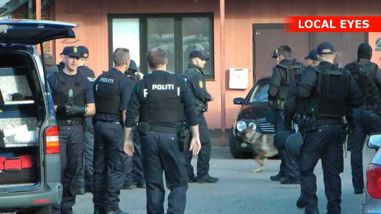 Omkring 50 betjente deltog i undersøgelsen af rockerborgen på Svanevej