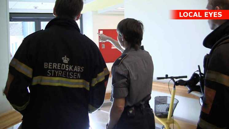 Brandvæsen undersøger hospitalet for smitte