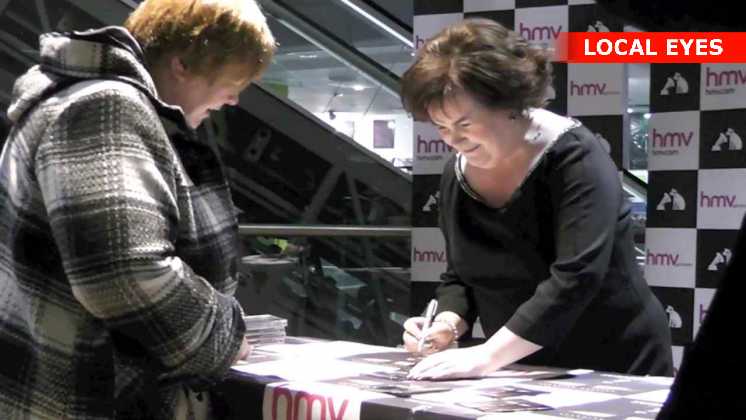 Susan Boyle signerer her hendes nye plade