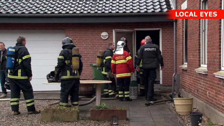 Brand i ejendom i Sydjylland
