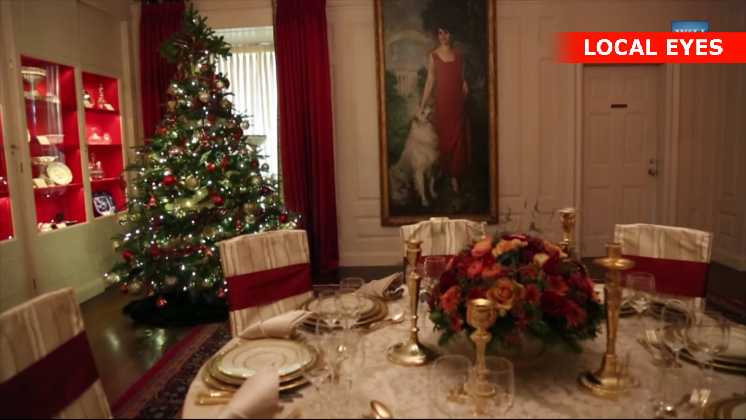 Det Hvide Hus i julestemning