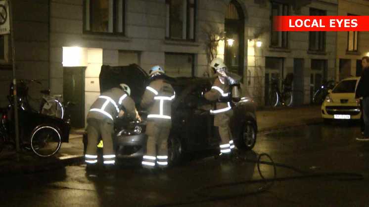 Påsat brand i bil på Vesterbro