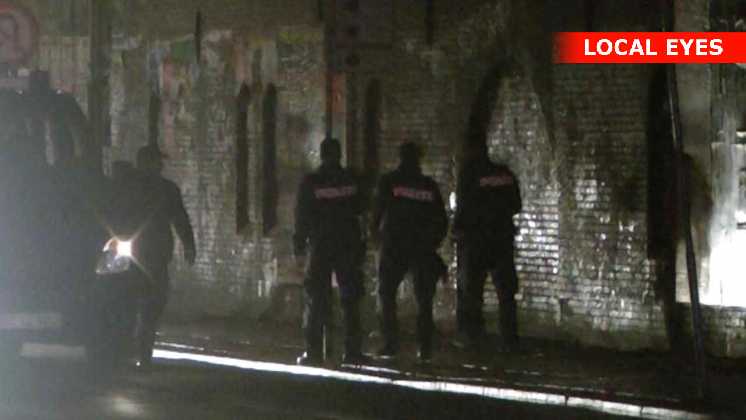 Stort razzia på Christiania i morges
