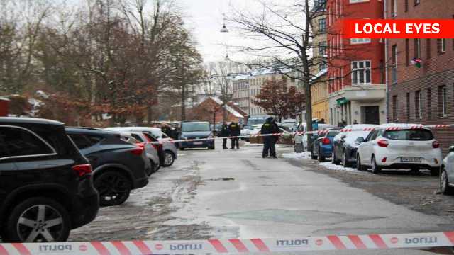 Detonation på Nørrebro: Politiet talstærkt til stede i Guldbergsgade i København