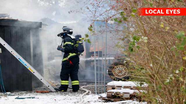 Brand i udhus spredte sig til bolig på Gl. Tåstrupvej Holbæk.