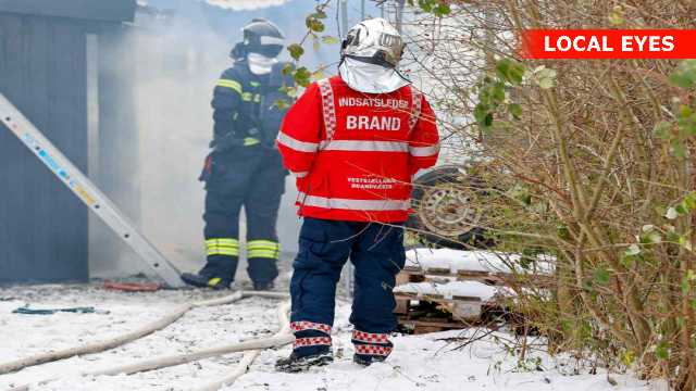 Brand i udhus spredte sig til bolig på Gl. Tåstrupvej Holbæk.
