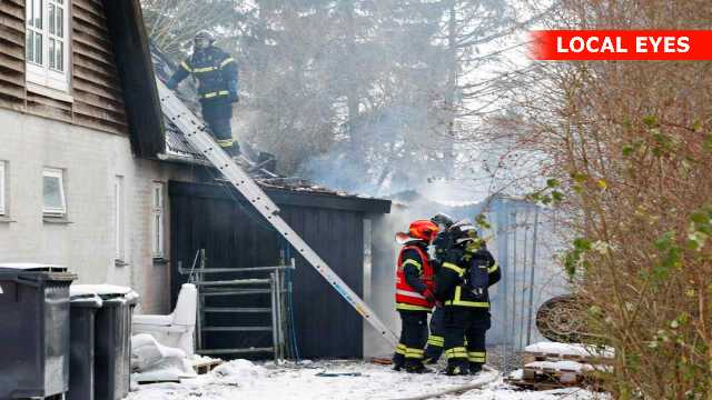 Brand i udhus spredte sig til bolig på Gl. Tåstrupvej Holbæk.