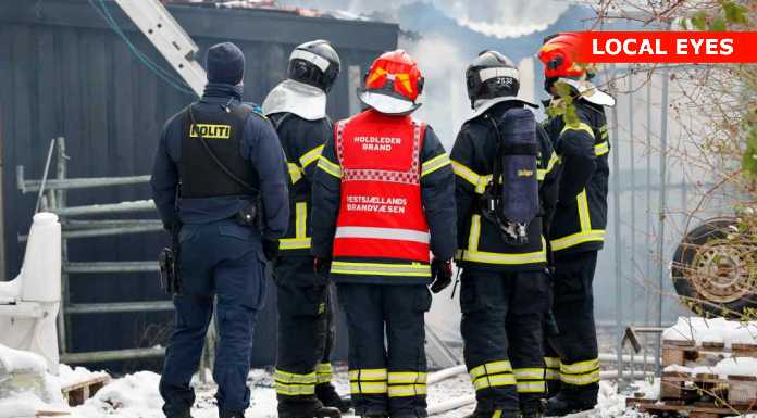 Brand i udhus spredte sig til bolig på Gl. Tåstrupvej Holbæk.