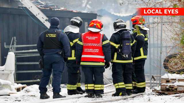 Brand i udhus spredte sig til bolig på Gl. Tåstrupvej Holbæk.