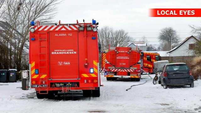 Brand i udhus spredte sig til bolig på Gl. Tåstrupvej Holbæk.