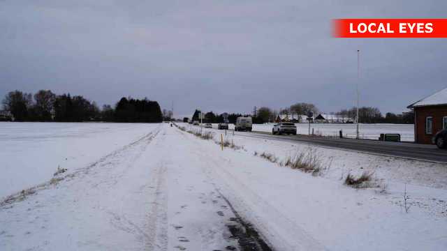 Biler i grøft, snefygning og utålmodige  bilister 