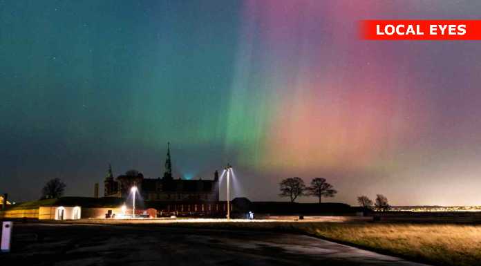 Nordlys over Helsingør 19/1-26